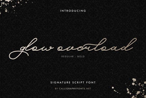 A Practical Review of the Glow Overload Handwritten Font