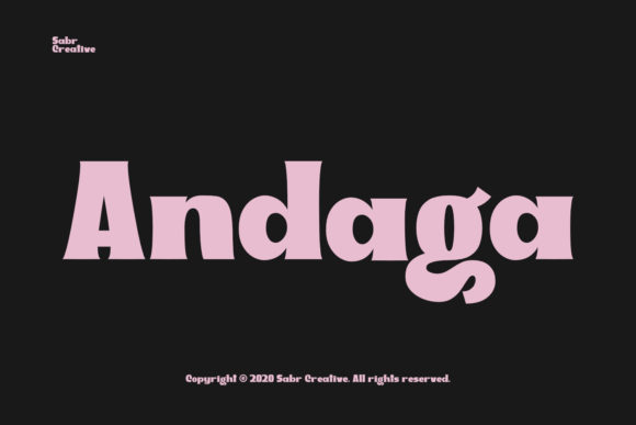 Andaga: A Modern Serif Font for Editorial Excellence