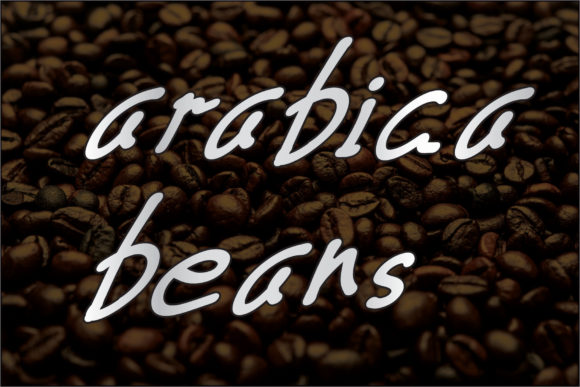Arabica Beans Font: A Handwritten Script for Editorial Elegance