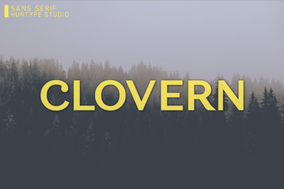 Clovern Font: A Bold and Simple Sans Serif for Handmade Brands