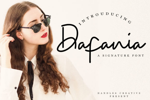 Dafania: A Modern Script Font for Elegant Web Design
