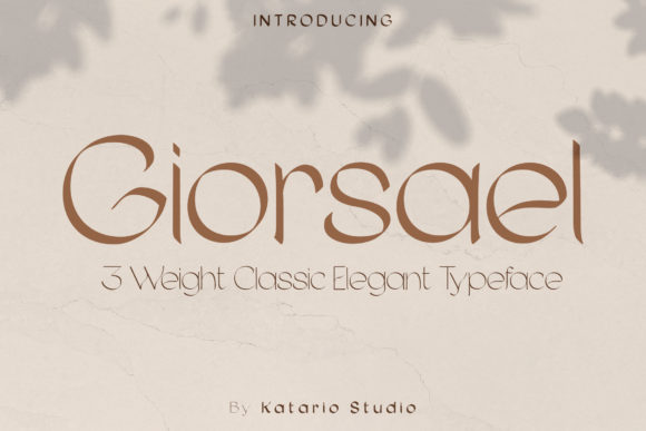Giorsael: The Elegant Sans Serif for Sophisticated Projects