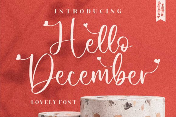 Hello December: A Flowing Script Font for Editorial Design