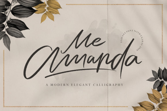 Me Amanda: A Modern Calligraphy Font for Marketing Campaigns