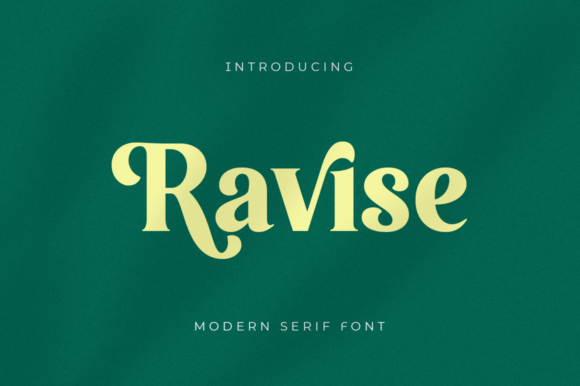 Ravise: A Modern Serif Font for Editorial Clarity