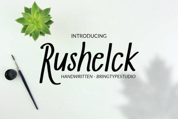 Rushelck: A Business-Friendly Handwritten Font for Cohesive Branding