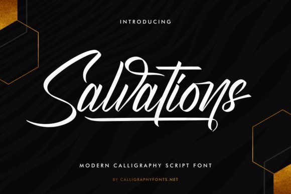 Salvations: A Handwritten Font for Marketing Campaigns