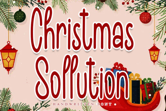 The Christmas Solution Typeface: A Tall, Simple Handwritten Font