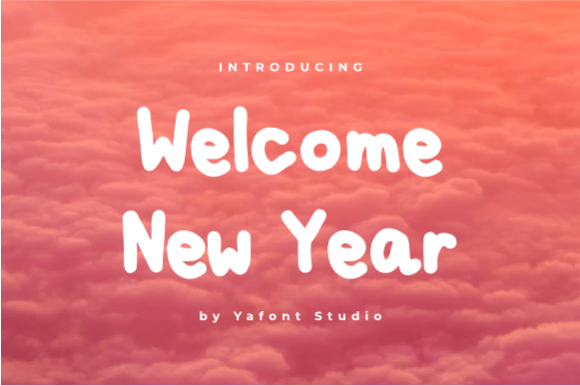 Welcome New Year: The Playful Font for Creative Makers