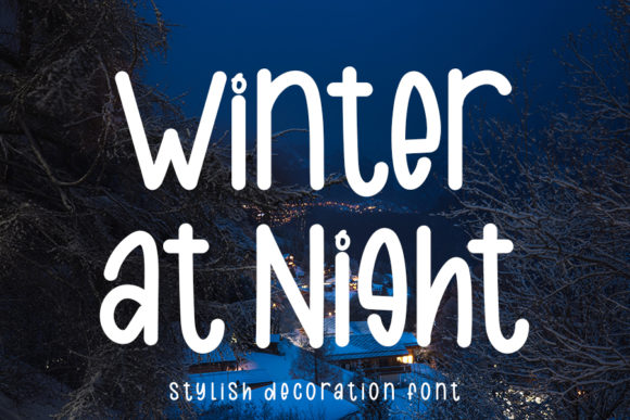 Winter at Night Font: A Casual Script for Creative Projects